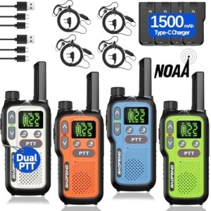 Walkie Talkies Long Range for Adults,Rechargeable Walkie Talkies FRS NOAA Family